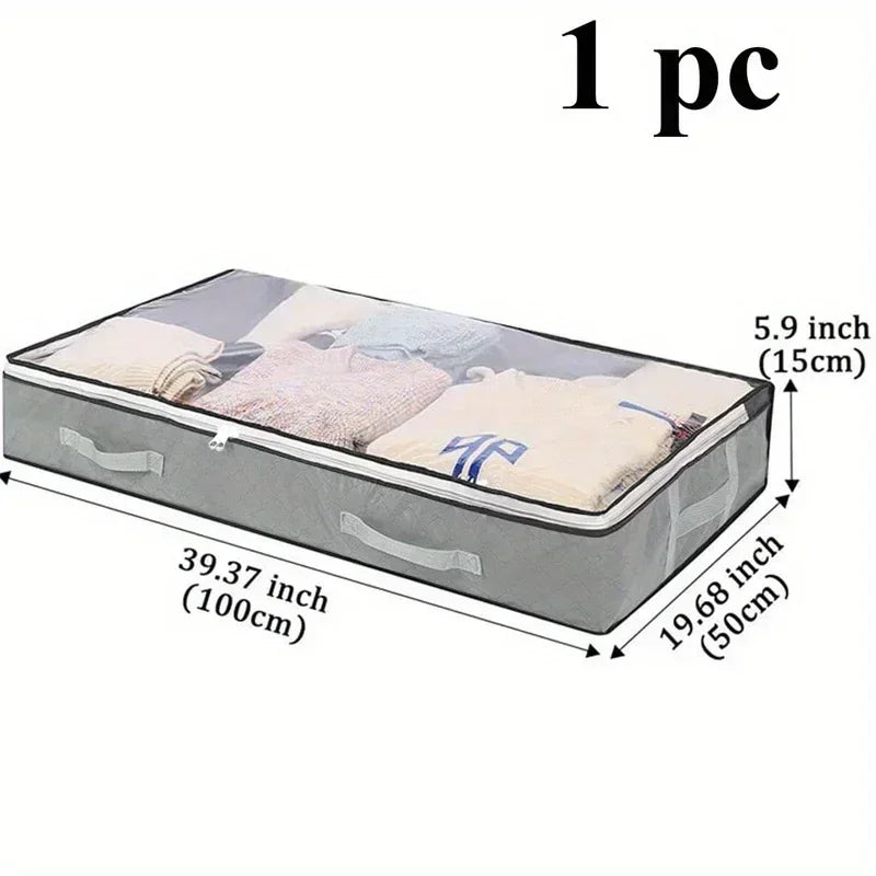 Opbergbox onder bed 120x33x18 cm stofvrij