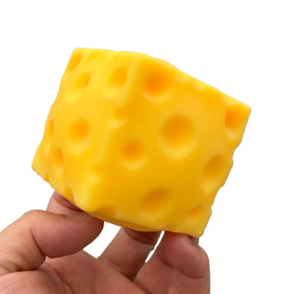 Squishy kaasblokje fidget toy