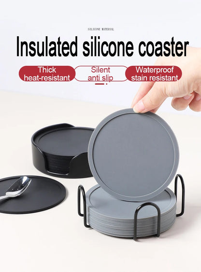 Onderzetters siliconen 6 stuks Ø10 cm
