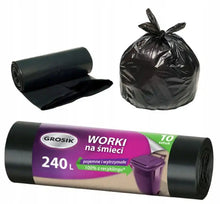 Grosik Jan Essential Sterke Vuilniszakken 240L Zwart 10 stuks