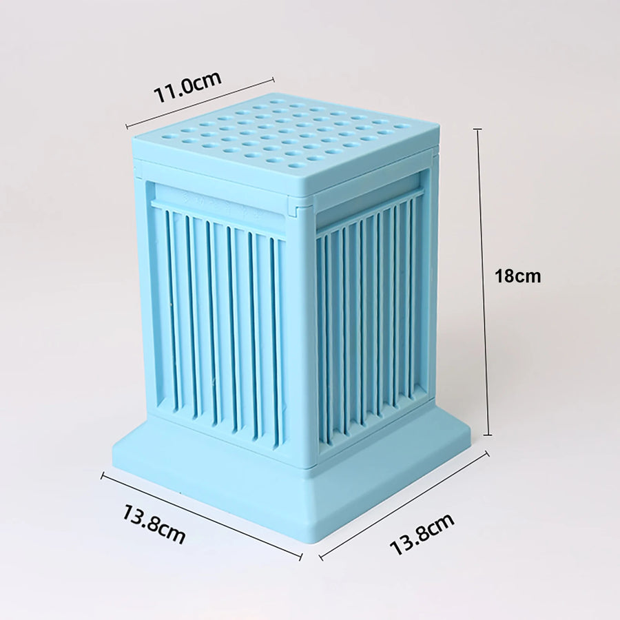 Kebab rijgbox 49 gaten plastic 18x13.8x11 cm