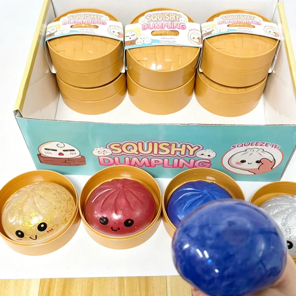 Knijpspeeltje squishy dumpling stressvermindering
