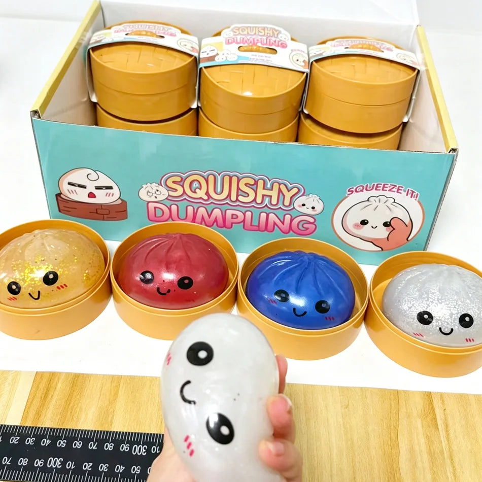 Knijpspeeltje squishy dumpling stressvermindering