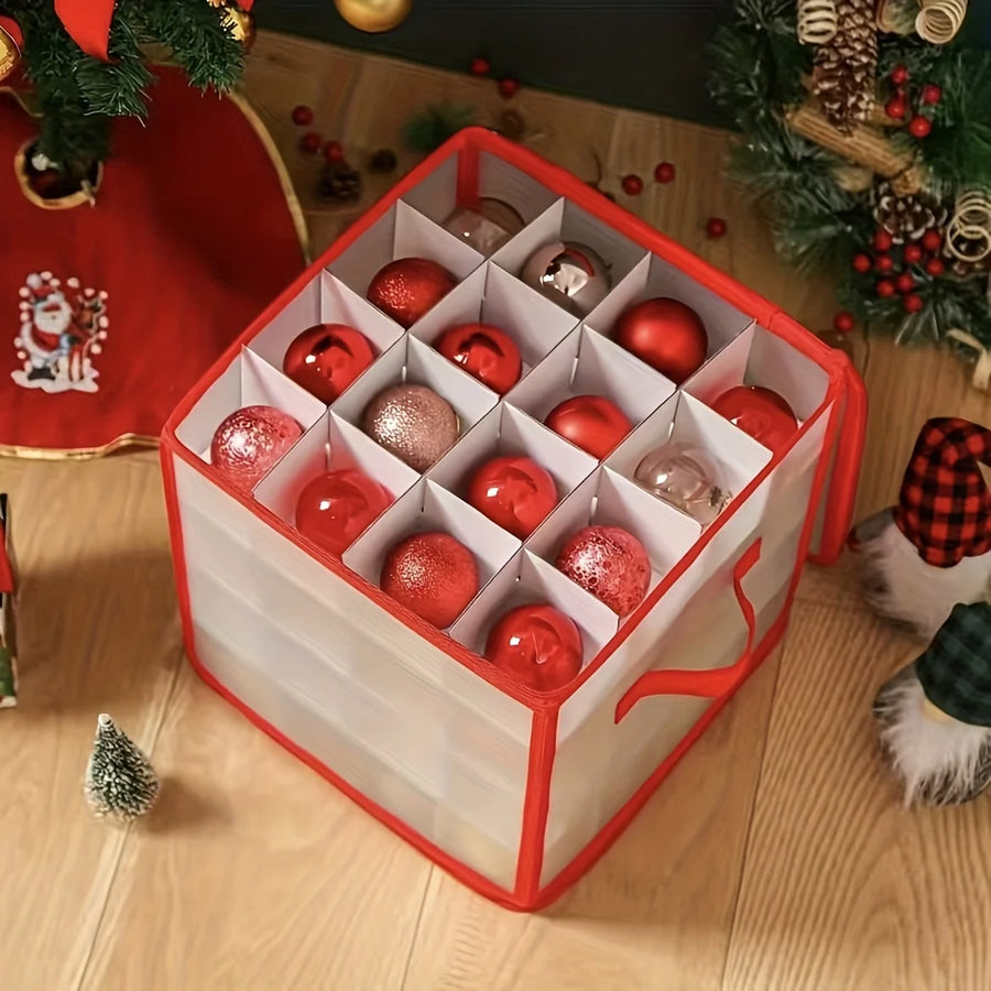 Opbergdoos kerstballen 27L kunststof opvouwbaar