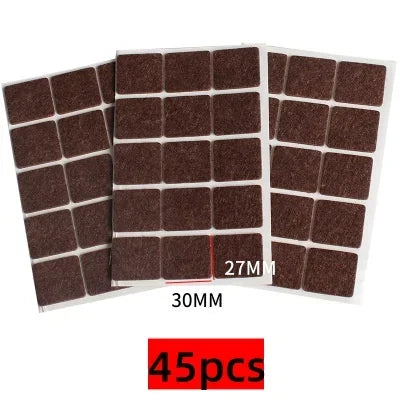 Meubelviltjes rechthoekig zelfklevend 3 mm