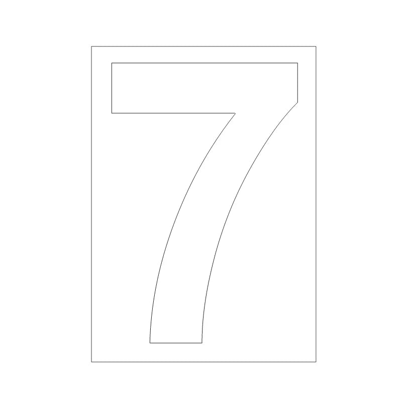 Zelfklevende Vuilnisbak Nummersticker