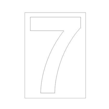 Zelfklevende Vuilnisbak Nummersticker