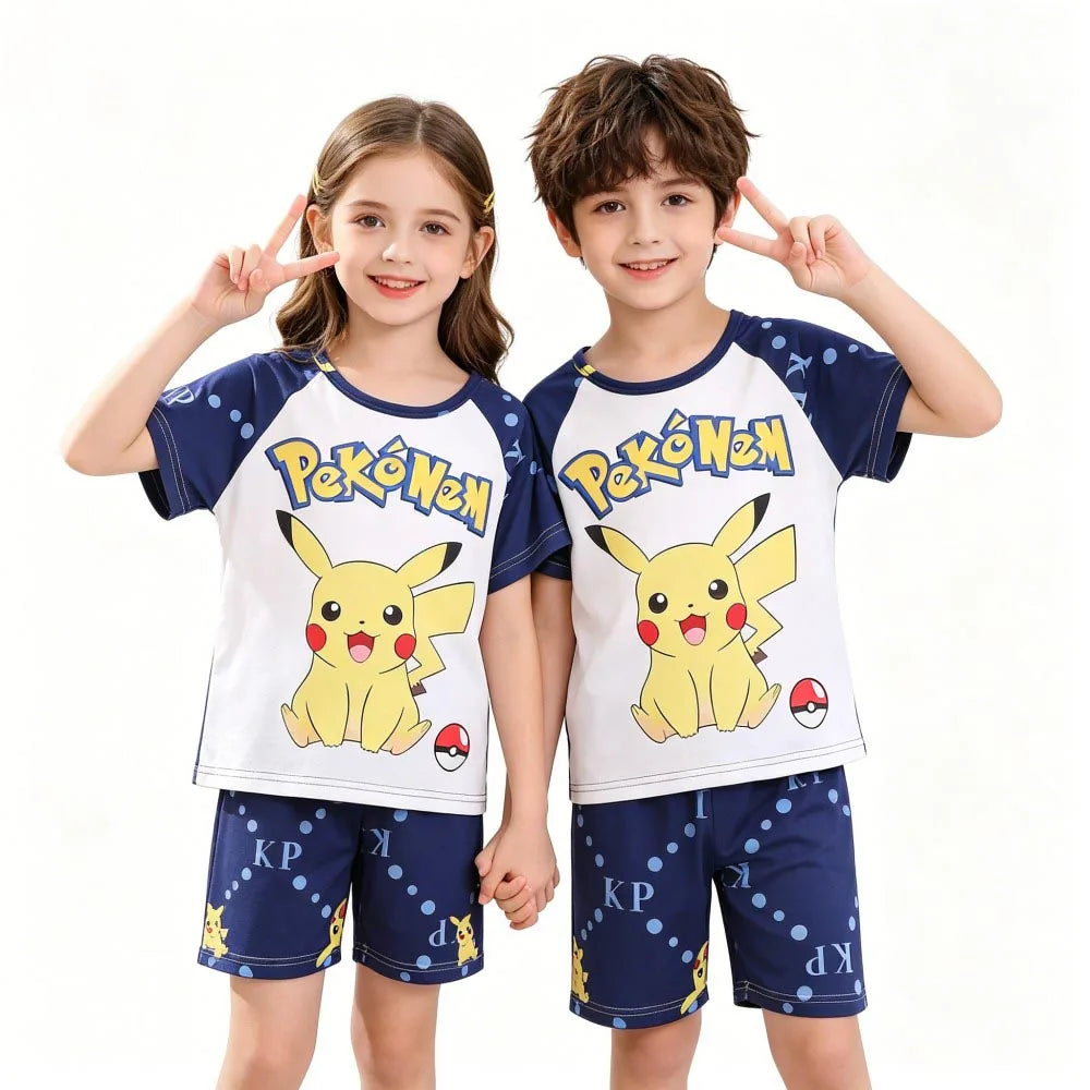 Kinder pyjama set korte mouw Pikachu polyester