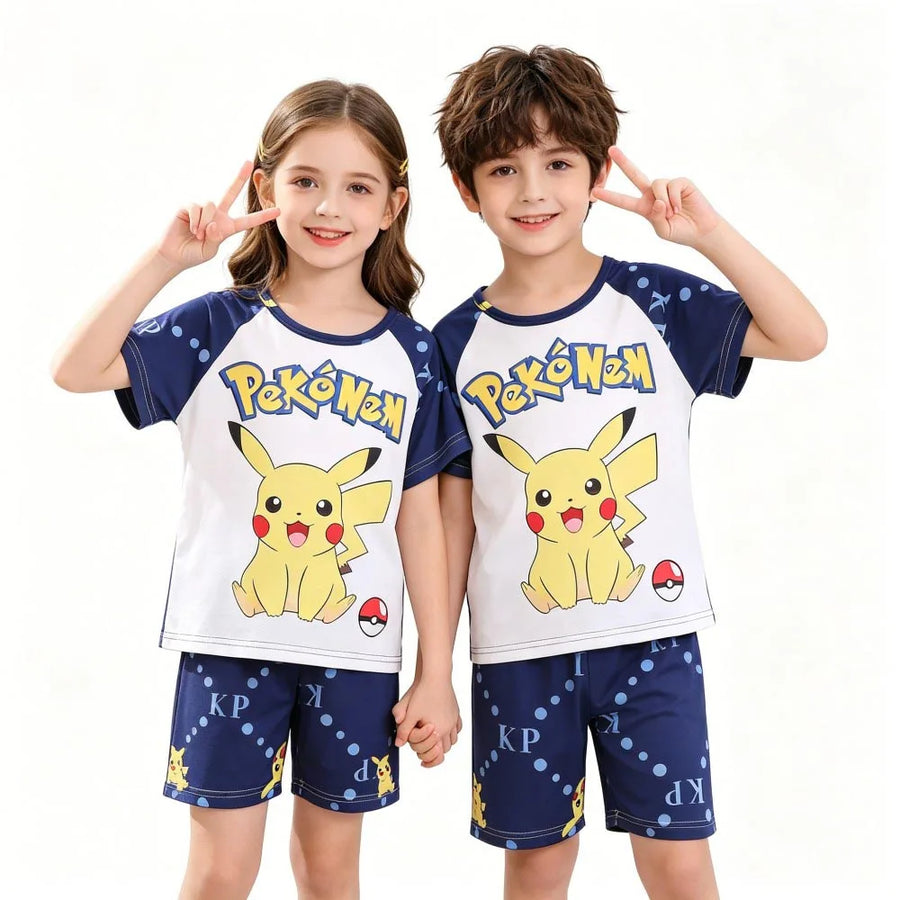 Kinder pyjama set korte mouw Pikachu polyester
