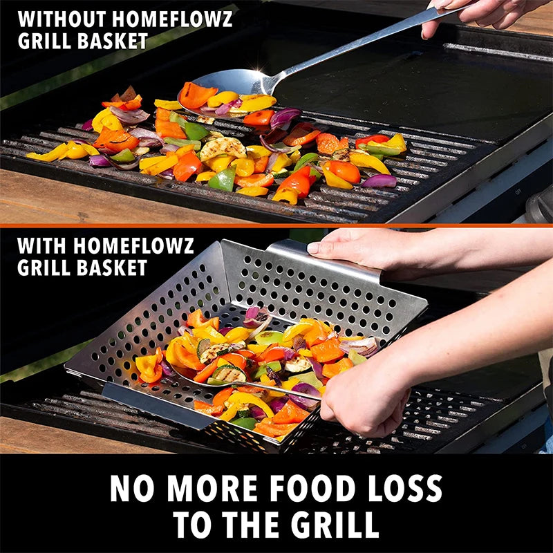 Grillmand roestvrij staal groenten BBQ