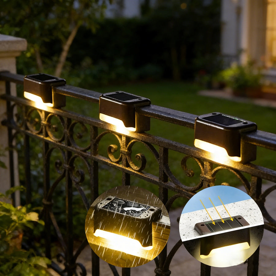 Solar LED buitenlamp warm wit IP66 dimbaar