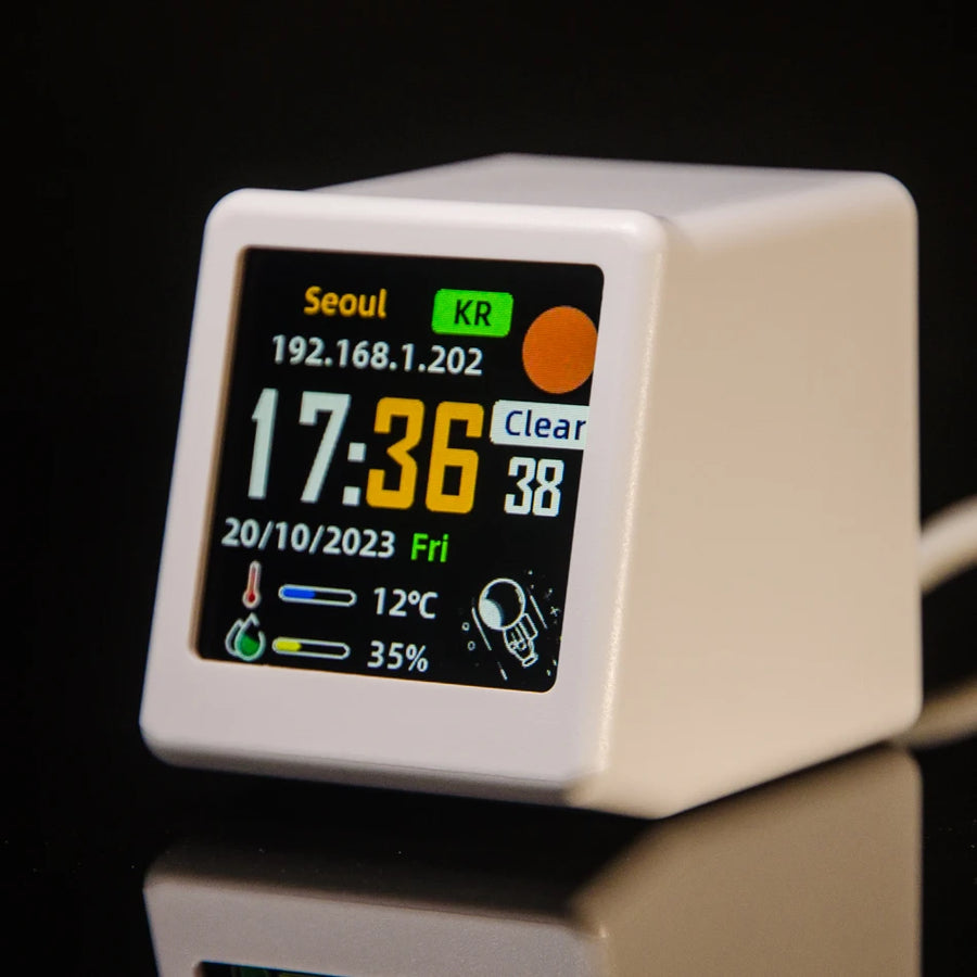 Bureauklok digitaal 45x35x40 mm met achtergrondverlichting