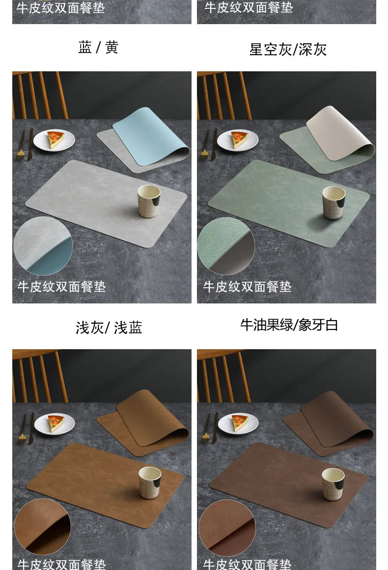 Placemat rubber rechthoekig 30X45cm