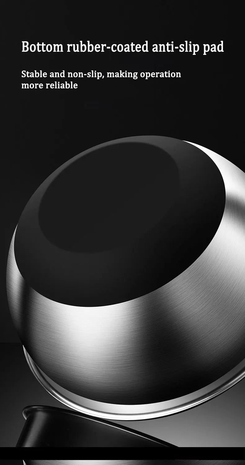 Saladespinner van roestvrij staal met pers en afwatering