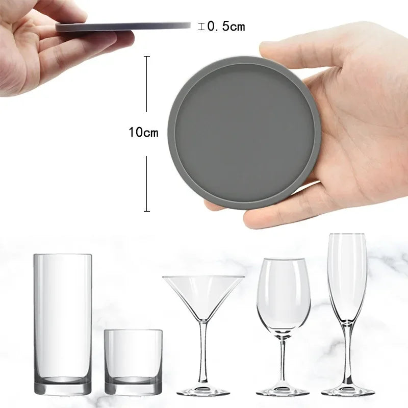 Onderzetters siliconen 6 stuks Ø10 cm