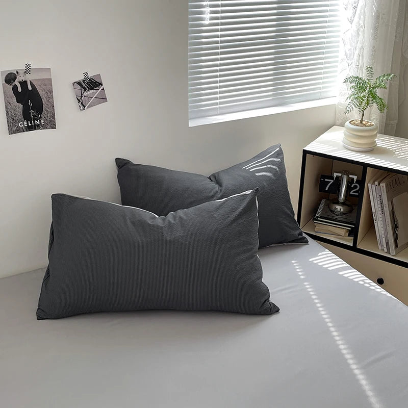 Dekbedovertrekset microfiber 3-delig met rits