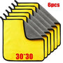 6 stuks 30x30cm Geel