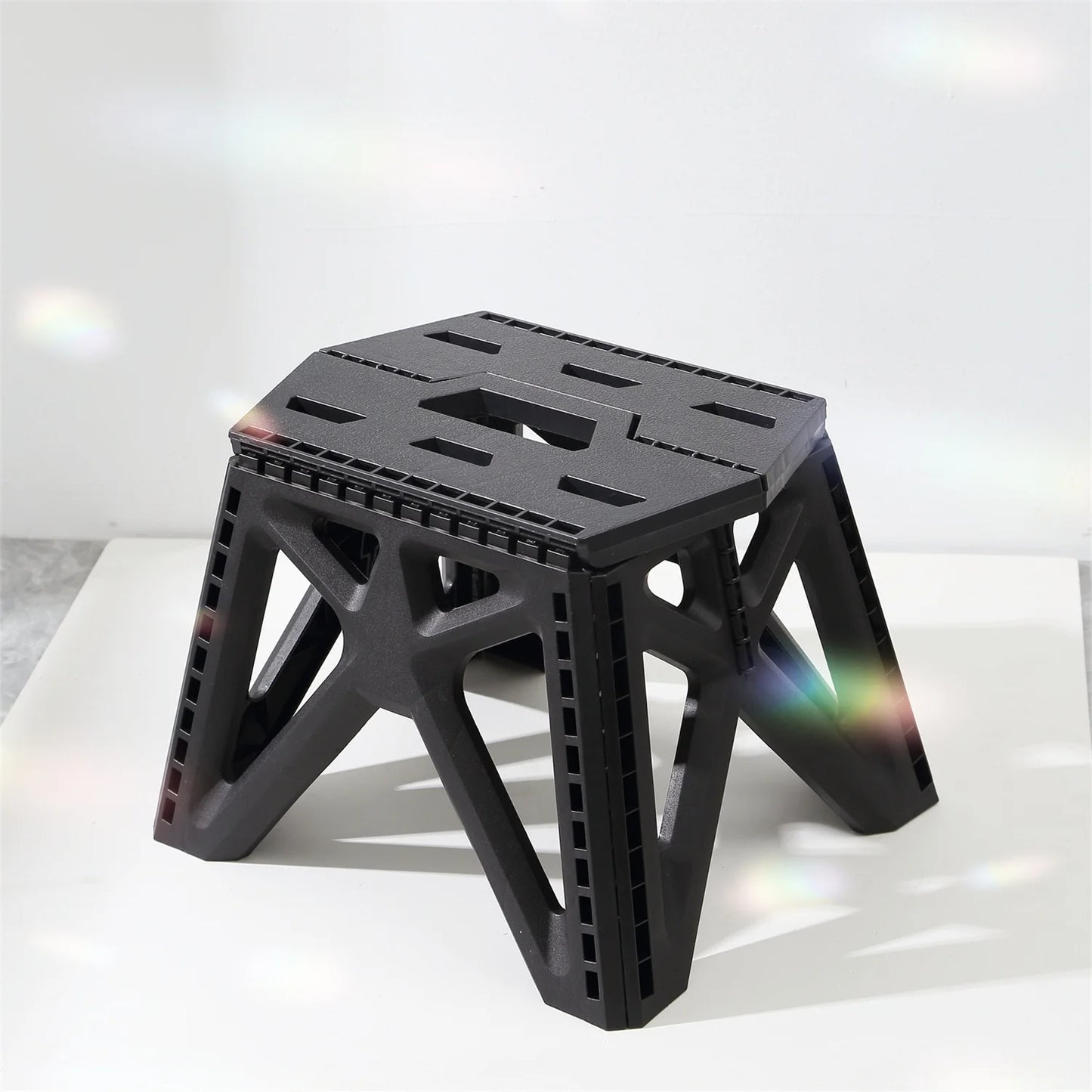 Opvouwbaar krukje plastic 28.5x20x24 cm