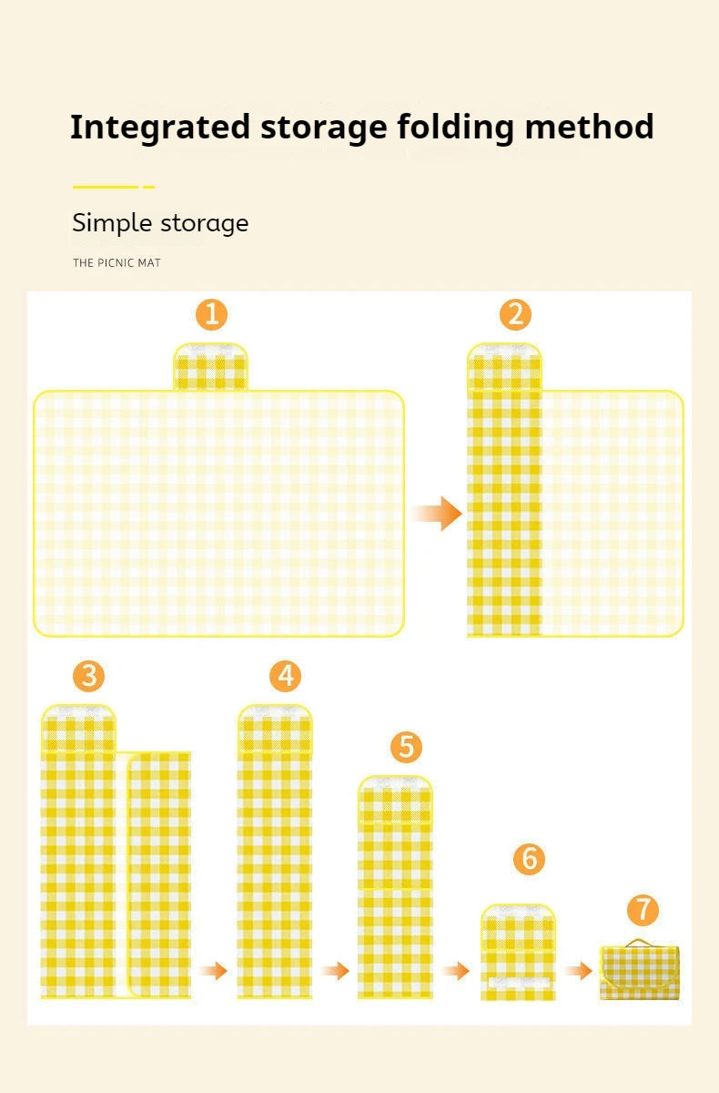 Strandmat picknickmat waterdicht groot opvouwbaar