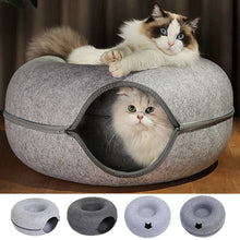 Katten Tunnel Nest Vilt Donut