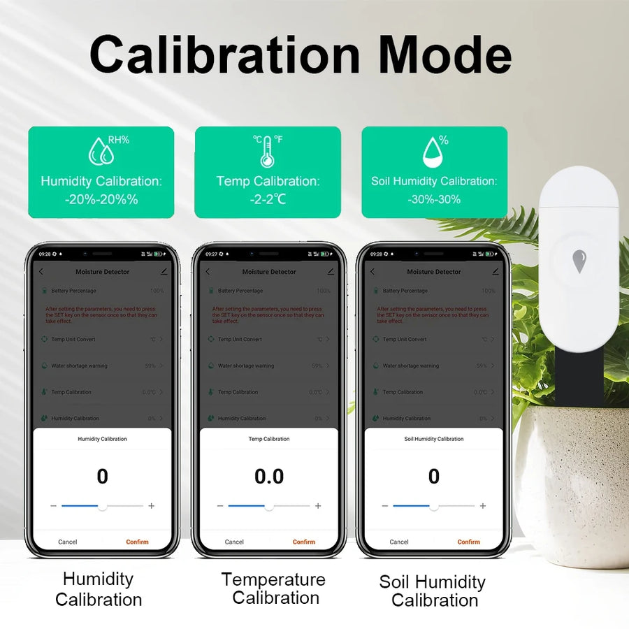 Tuya Zigbee Soil Moisture, Temperature, and Humidity Sensor