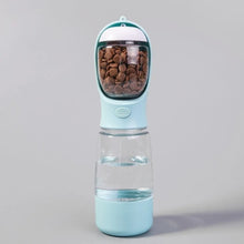 Hondenwaterfles 400ml met voerbakje en poepzakjeshouder
