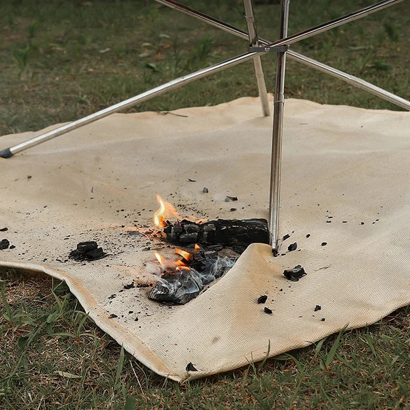 Hittebestendige glasvezel mat voor kampvuur en barbecue