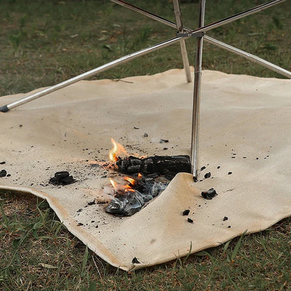 Hittebestendige glasvezel mat voor kampvuur en barbecue
