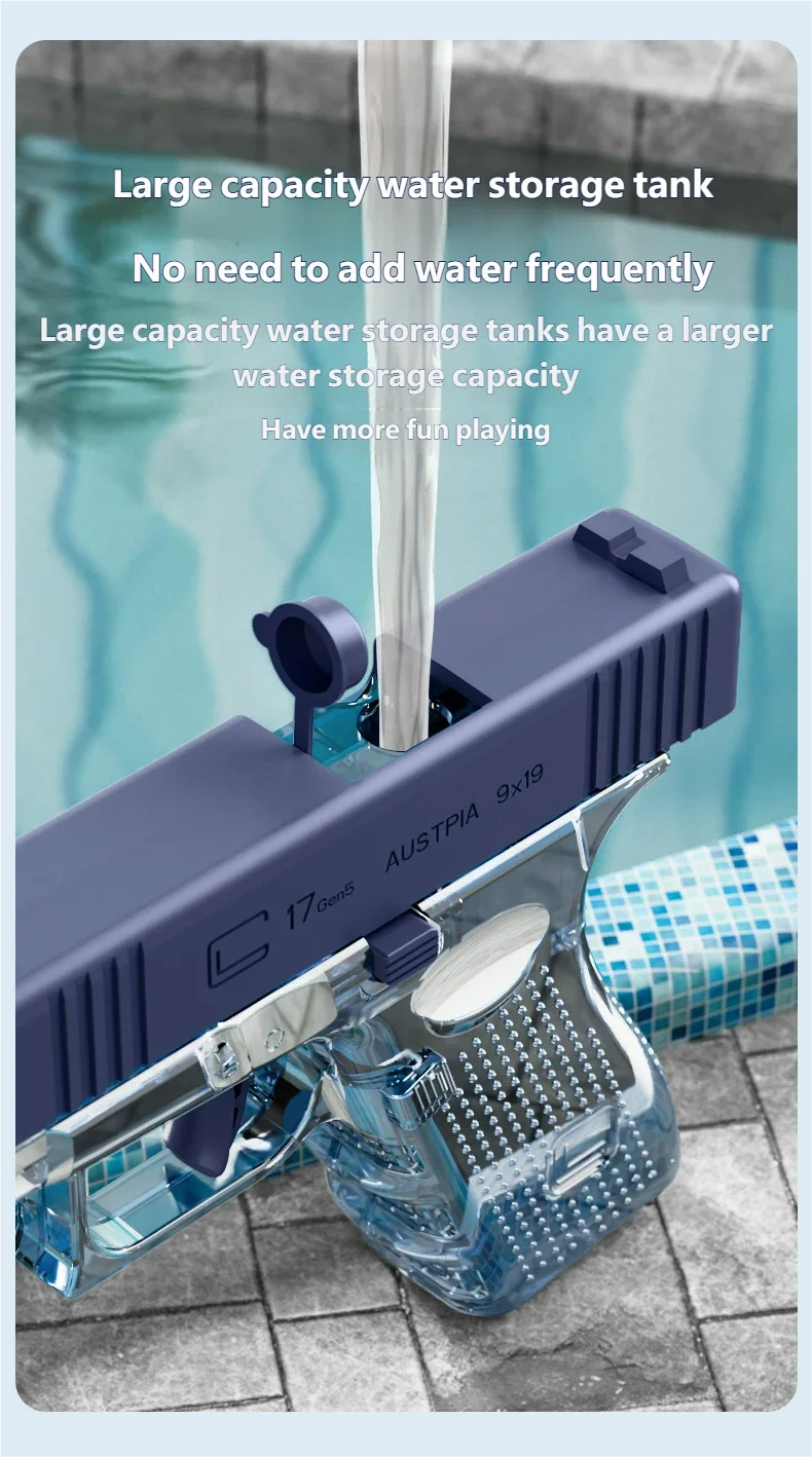Mini Water Gun without Batteries for Outdoor Fun