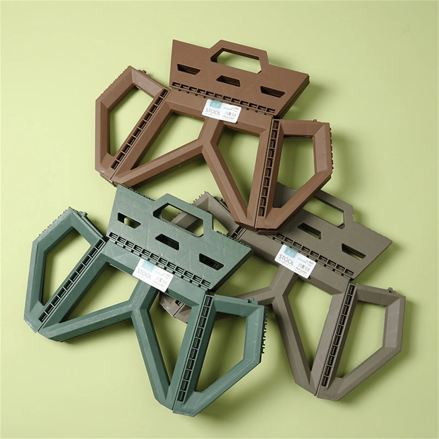 Opvouwbaar krukje plastic 28.5x20x24 cm