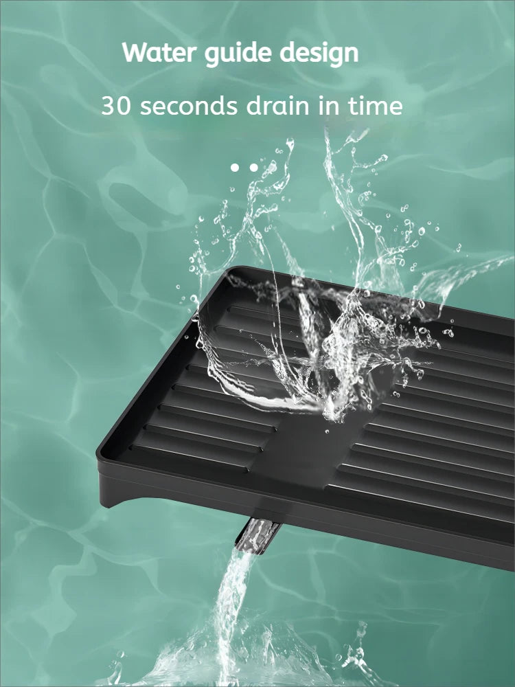 2-Tier Dish Drying Rack with Drainer