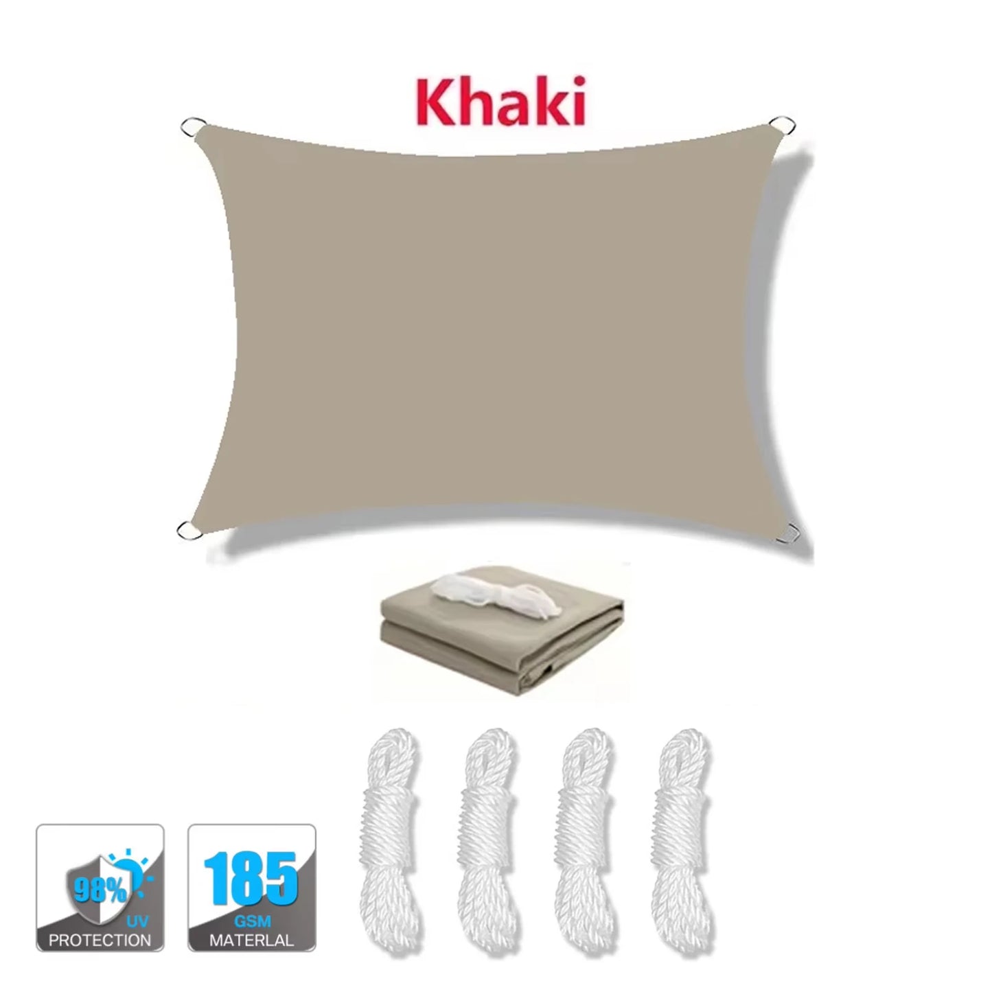 Zonnescherm waterdicht 95% UV-bescherming poly cotton