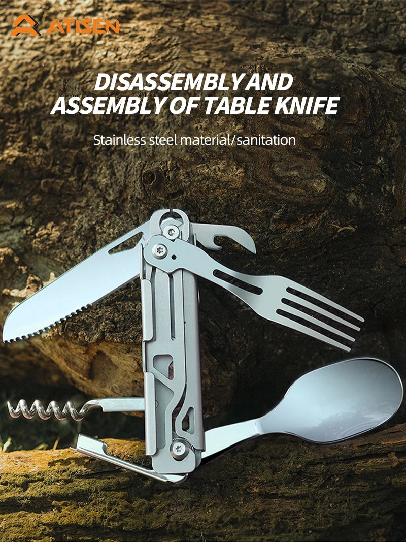 Draagbare Tafelset RVS met Zaag