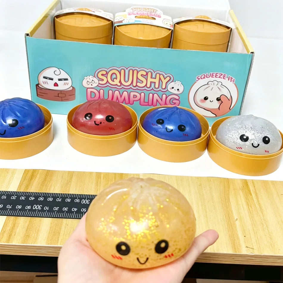 Knijpspeeltje squishy dumpling stressvermindering