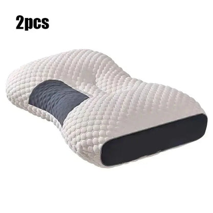 Nekkussen rond memory foam katoen 48x74 cm