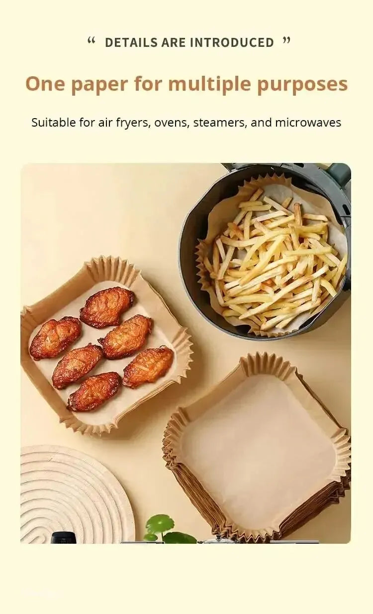Rond bakpapier airfryer 50 stuks