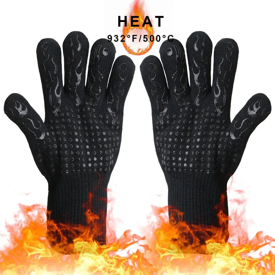 Hittebestendige handschoenen 500°C antislip katoen