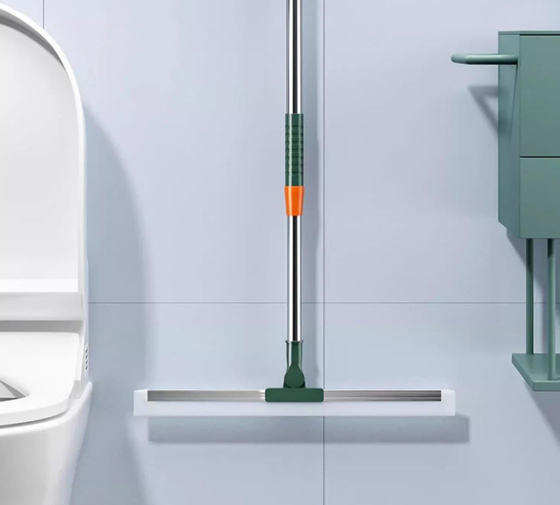 Siliconen schoonmaakbezem met wisser