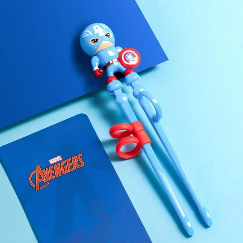 Marvel Trainings Eetstokjes Kinderen Spider-Man en Captain America