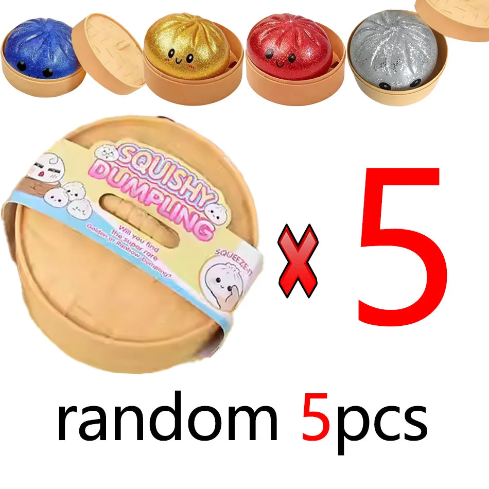 Knijpspeeltje squishy dumpling stressvermindering