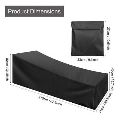 Ligbedhoes 210x75x40x80 cm 210D Oxford polyester