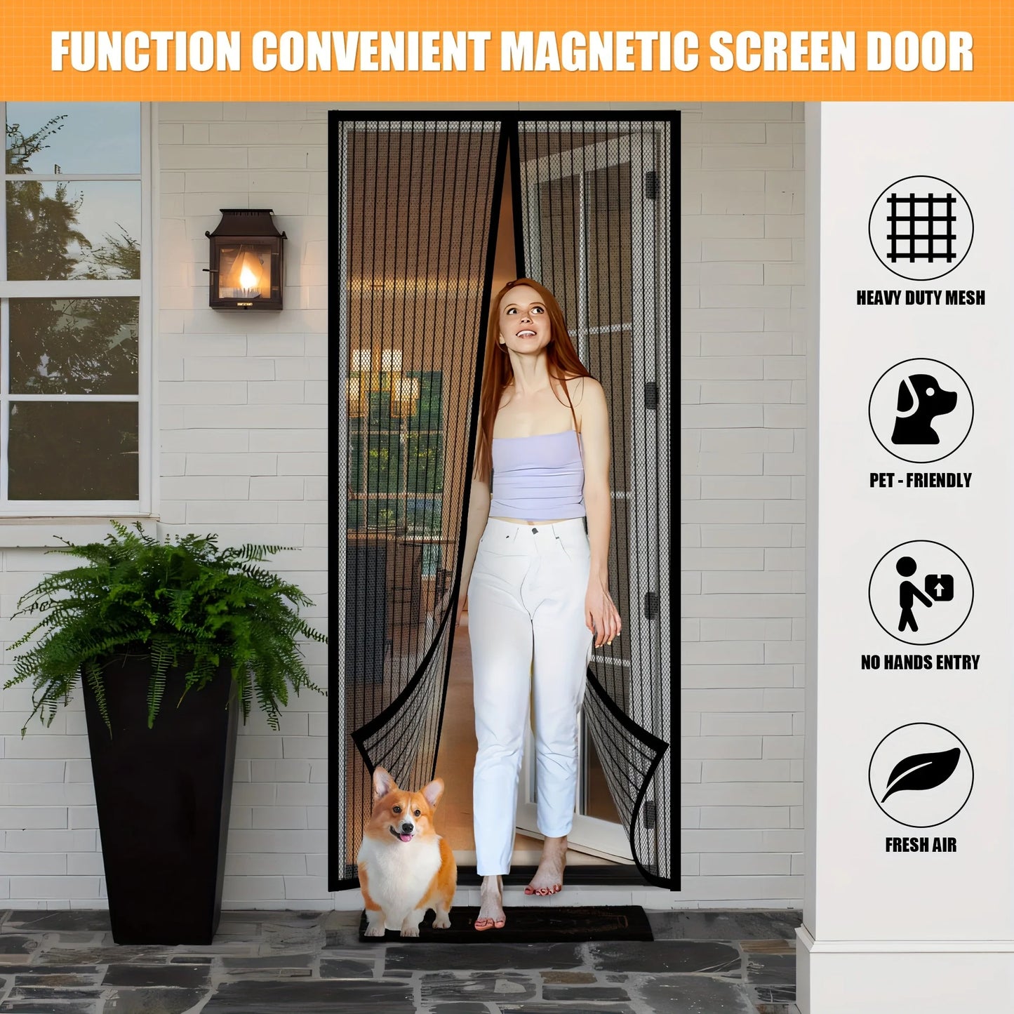 Magnetisch Deurgordijn | Zelfsluitend en handsfree tegen insecten