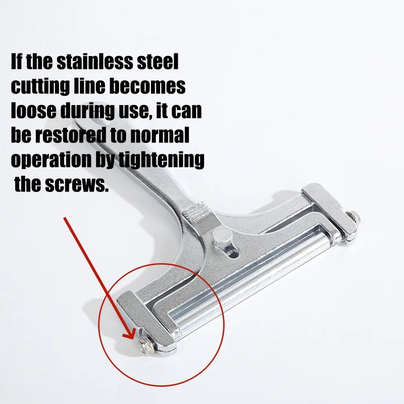 Aluminium kaasplank met instelbare dikte en uitschuifbaar snijblad