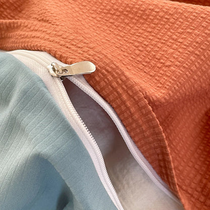 Dekbedovertrekset microfiber 3-delig met rits