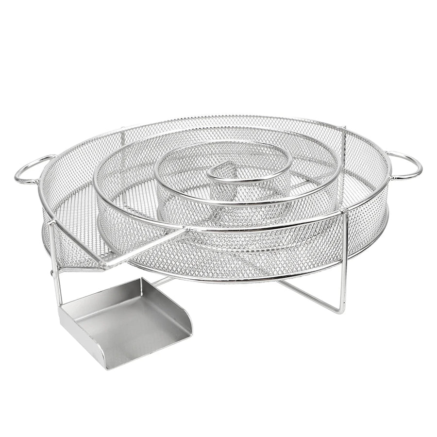 Grillplaat rond roestvrij staal houtskoolbarbecue