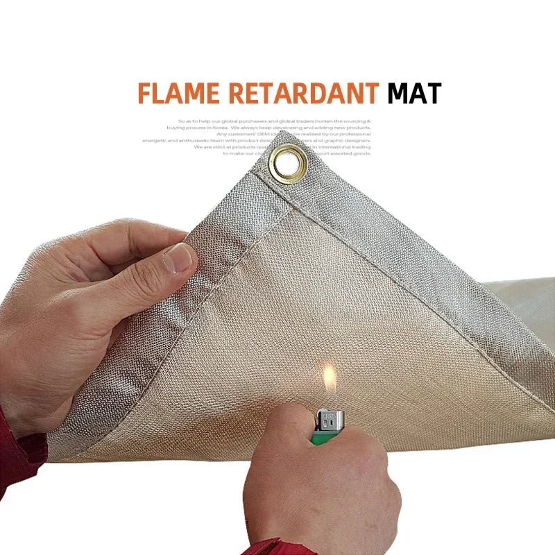 Hittebestendige glasvezel mat voor kampvuur en barbecue