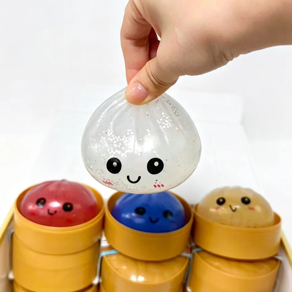 Knijpspeeltje squishy dumpling stressvermindering