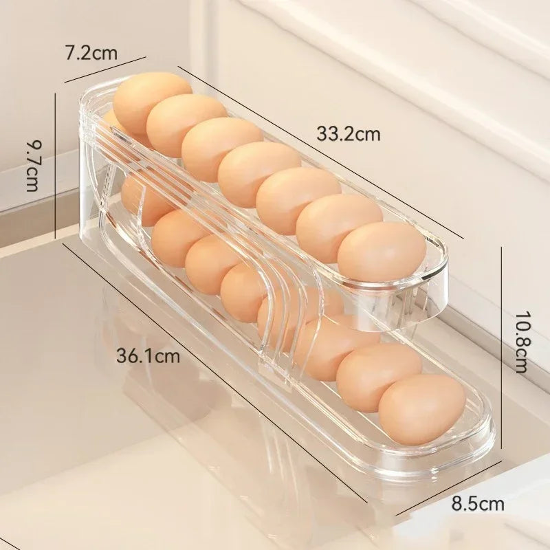 Automatic Double-Layer Egg Dispenser for Refrigerator