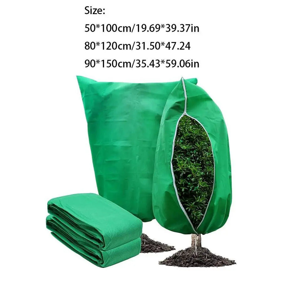 Plantenbeschermhoes winter non-woven rits trekkoord