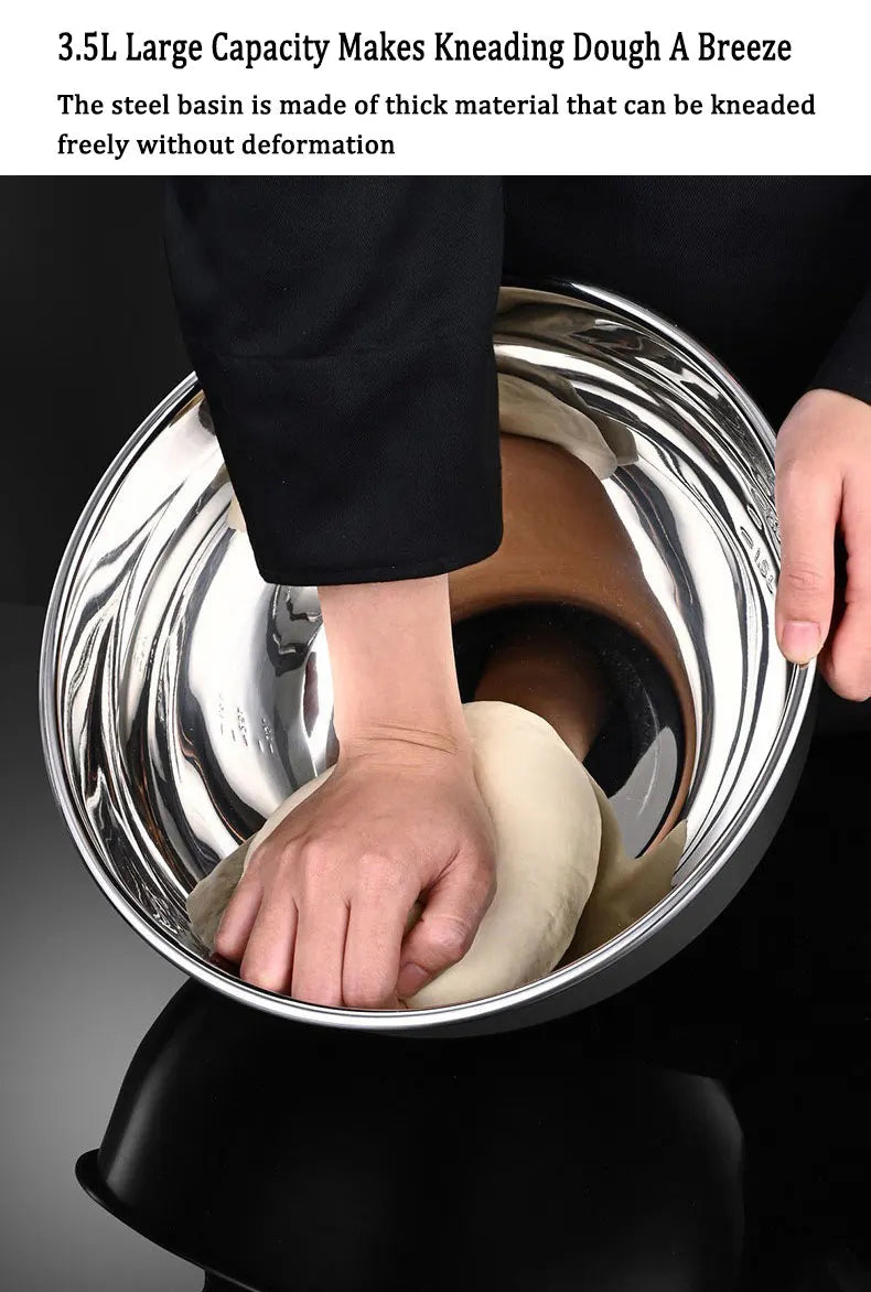 Saladespinner van roestvrij staal met pers en afwatering